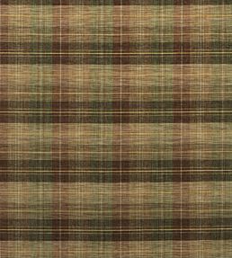 Clan Chenille Fabric by Mulberry Home Burnt Orange/Green/Nutmeg