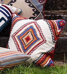 Sundance Fabric by Mulberry Home Sienna/Red/Blue