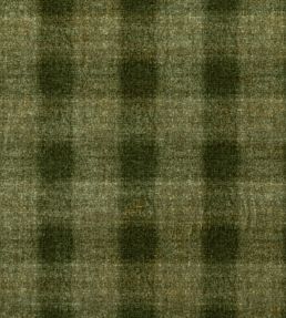 Highland Check Fabric by Mulberry Home Emerald