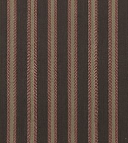Chester Stripe Fabric by Mulberry Home Woodsmoke Russet