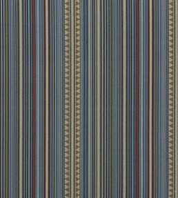 Pageant Stripe Fabric by Mulberry Home Indigo