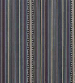 Pageant Stripe Fabric by Mulberry Home Teal