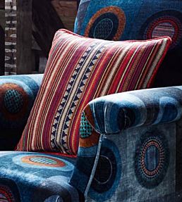 Pageant Stripe Fabric by Mulberry Home Multi