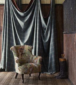 Islay Fabric by Mulberry Home Forest