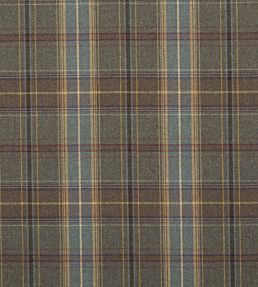 Shetland Plaid Fabric by Mulberry Home Heather
