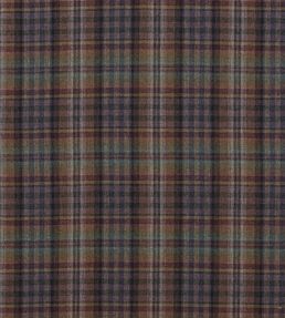 Nevis Fabric by Mulberry Home Teal/Sienna/Mauve