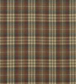 Nevis Fabric by Mulberry Home Red/Green