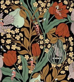 Neo-Belle-Epoque Wallpaper by Coordonne Black