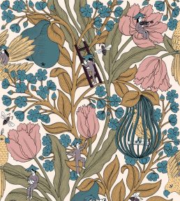 Neo-Belle-Epoque Wallpaper by Coordonne Pink