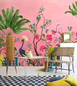 Neo-Tea Garden Mural by Coordonne Blue