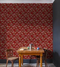 Neobucolic Wallpaper by Coordonne Red