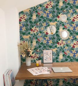 Neoflowery Wallpaper by Coordonne Navy