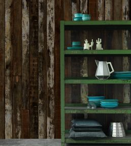 Scrapwood PHE-13 Wallpaper by NLXL White/Brown