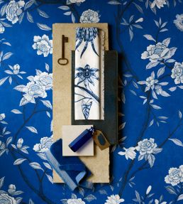 Nostell Priory Wallpaper by Zoffany Lazuli