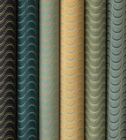 Ondine Wallpaper by Vanderhurd Prussian Blue