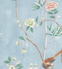 Chinoiserie Onism Fabric by Woodchip & Magnolia Sky Blue