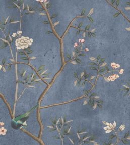 Chinoiserie Onism Fabric by Woodchip & Magnolia Winter Blue