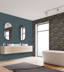 Opus Wallpaper by Arley House Blue