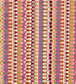 Orpheus Fabric by Clarke & Clarke Magenta/Peacock