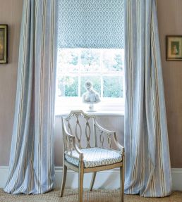 Painter's Stripe Fabric by Barneby Gates Blue