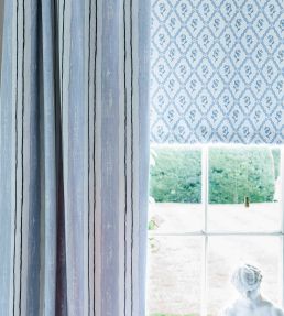 Painter's Stripe Fabric by Barneby Gates Blue