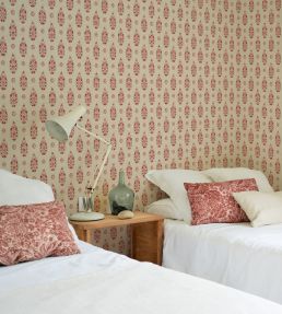 Paisley Wallpaper by Coordonne Red