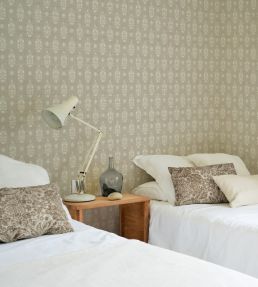 Paisley Wallpaper by Coordonne Taupe