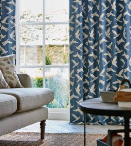 Paper Doves Fabric by Sanderson Duck Egg