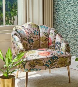 Passiflora Fabric by Clarke & Clarke Blush