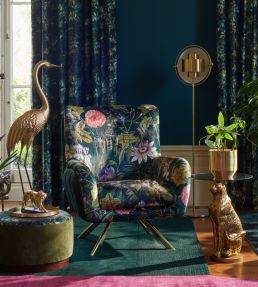 Passiflora Fabric by Clarke & Clarke Emerald