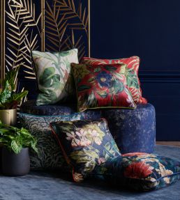 Passiflora Fabric by Clarke & Clarke Noir