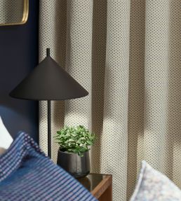 Pavo Fabric by Clarke & Clarke Noir