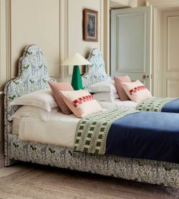 Paxton Fabric by James Hare Blue/Green