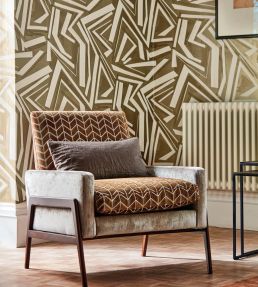 Perplex Fabric by Harlequin Tobacco/ Slate