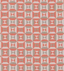 Perspectivo Fabric by Vanderhurd Terracotta/Champignon