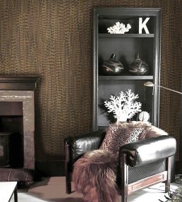 Pheasant Wallpaper by Woodchip & Magnolia Brown