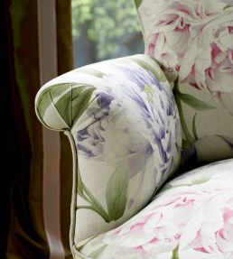 Phoebe Fabric by Zoffany Sky/Pink