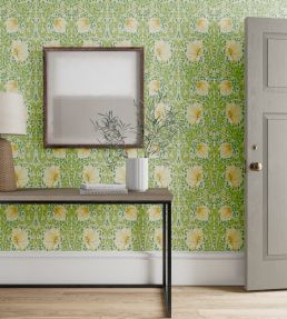 Pimpernel Wallpaper by Morris & Co Weld / Leaf Green