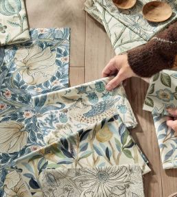 Pimpernel Wide Width Fabric by Morris & Co Soft Pink