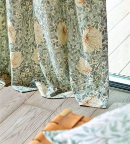 Pimpernel Wide Width Fabric by Morris & Co Sage/Caramel