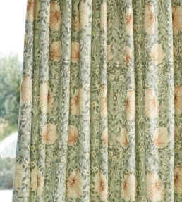Pimpernel Wide Width Fabric by Morris & Co Sage/Caramel