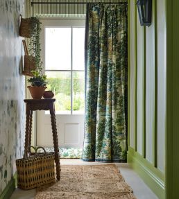 Pinetum Stripe Wallpaper by Sanderson Flax