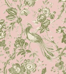 Plumage Mural by Woodchip & Magnolia Plaster Pink/Cream