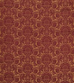 Pomegranate Brocatelle Fabric by Zoffany Cochineal