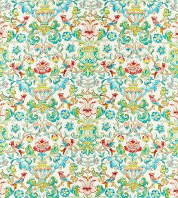 Pompadour Print Fabric by Zoffany Multi