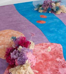 Layered Poppy Kalas Secret Garden rug Purple PKSG180270 Purple