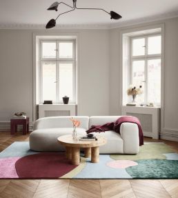 Layered Poppy Kalas Sleeping Flower rug Blue PKSF140200 Blue