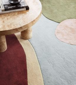 Layered Poppy Kalas Sleeping Flower rug Blue PKSF140200 Blue