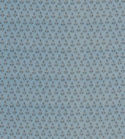Poppy Sprig Fabric by GP & J Baker Blue