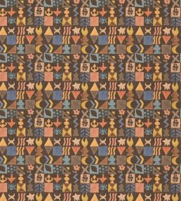 Potato Print Fabric by GP & J Baker Chocolate